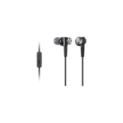 Produkt z outletu: Zestaw słuchawkowy SONY MDR-XB50AP/B Czarny. Słuchawki douszne marki SONY. Za 120.00 zł.