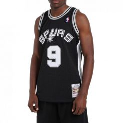 Koszulka męska do koszykówki Mitchell & NBA San Antonio Spurs Spurs Tony Parker. Czarne t-shirty sportowe męskie Mitchell & Ness, m, bez wzorów, sportowe, bez ramiączek. Za 509.00 zł.