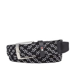 Pasek Męski Tommy Hilfiger. Czarne paski męskie Tommy Hilfiger, bez wzorów. Za 259.99 zł.