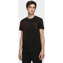 T-shirt męski TSM234 - głęboka czerń. T-shirty męskie 4f, m, bez wzorów, bez kołnierzyka, bez ramiączek. Za 69.99 zł.