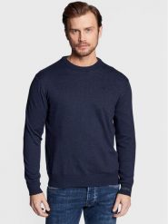 Pepe Jeans Sweter Andre PM702240 Granatowy Regular Fit. Niebieskie kardigany męskie Pepe Jeans, m, bez wzorów, z bawełny, bez ramiączek. Za 329.99 zł.