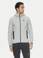 Nike Bluza FB7921 063 Szary Regular Fit. Szare bluzy rozpinane męskie Nike, m, bez wzorów, z bawełny, bez ramiączek, bez kaptura. Za 539.99 zł.