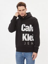 Calvin Klein Jeans Bluza J30J324108 Czarny Regular Fit. Czarne bluzy nierozpinane męskie Calvin Klein Jeans, m, bez wzorów, z bawełny, bez ramiączek, bez kaptura. Za 449.99 zł.