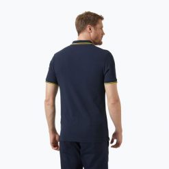 Koszulka polo męska Helly Hansen Kos Polo /gold rush. Niebieskie koszulki polo męskie Helly Hansen, m, bez wzorów, bez kołnierzyka, bez ramiączek. Za 259.99 zł.