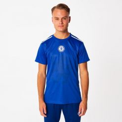 Chelsea Polo Męski. Niebieskie koszulki polo męskie CHELSEA, m, bez wzorów, z bawełny, sportowe, bez kołnierzyka, bez ramiączek. Za 159.99 zł.
