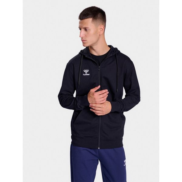 Bluza dresowa z kapturem Hummel Go 2.0. Czarne bluzy nierozpinane męskie HUMMEL, xl, bez wzorów, z dresówki, z kapturem. Za 253.00 zł.