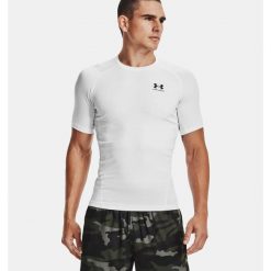 Koszulka treningowa męska Under Armour Ua Hg Armour Comp SS. Białe bielizna termoaktywna męska Under Armour, m, bez wzorów, bez ramiączek. Za 101.80 zł.