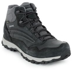 Buty MEINDL Terni Mid GTX. Niebieskie buty zimowe męskie Meindl, bez wzorów, sportowe, bez obcasa, bez zapięcia. Za 859.00 zł.