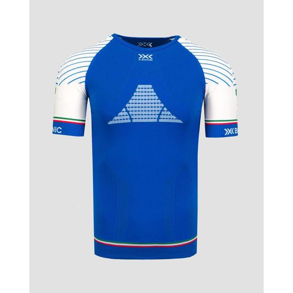 Koszulka termoaktywna męska X-Bionic Invent 4.0 Patriot Italy. Niebieskie bielizna termoaktywna męska X BIONIC, m, bez wzorów, bez ramiączek, rowerowe. W wyprzedaży za 324.00 zł.