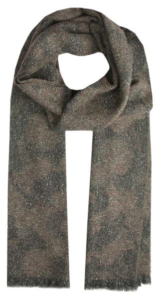 Wełniany Szalik Męski z Jedwabiem - V. Fraas - Moro, Melanż - Akcenty Beżu i Zieleni. Zielone szaliki męskie V. Fraas, na zimę, bez wzorów, z jedwabiu, eleganckie. Za 169.00 zł.