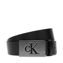 Pasek Męski Calvin Klein. Czarne paski męskie Calvin Klein, bez wzorów. Za 289.99 zł.