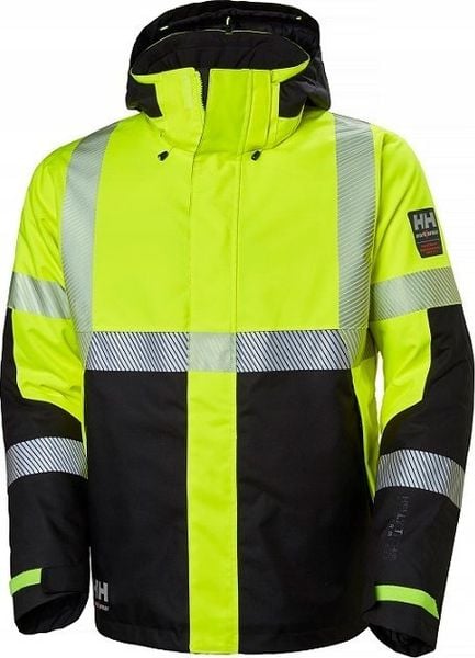 Kurtka męska Helly Hansen Winter reflective jacket HELLY HANSEN ICU Winter Jacket, yellow XL. Żółte kurtki męskie Helly Hansen, m, bez wzorów, bez ramiączek, bez kaptura. Za 1,116.83 zł.