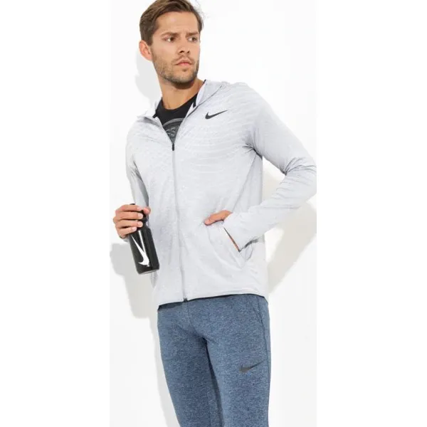 Nike Bluza Ultimate Dry Fz Hd Top , szary, rozmiar XL. Szare bluzy nierozpinane męskie Nike, m, bez wzorów, z poliesteru, sportowe, bez ramiączek, bez kaptura. W wyprzedaży za 249.99 zł.