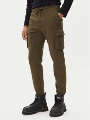 Aeronautica Militare Spodnie dresowe 252PF1010UF00662 Zielony Regular Fit. Zielone spodnie dresowe męskie Aeronautica Militare, bez wzorów, z bawełny. Za 419.99 zł.
