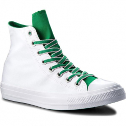 Trampki CONVERSE - Ctas Hi 160465C White/Green/Cherry Blossom. Białe trampki męskie Converse, z gumy. W wyprzedaży za 179.00 zł.