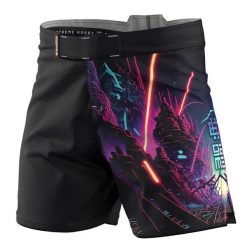 Spodenki Sportowe Męskie na trening i siłownię EXTREME HOBBY CYBER ANIMALS. Czarne szorty sportowe męskie EXTREME HOBBY, bez wzorów, z elastanu, sportowe. Za 229.00 zł.