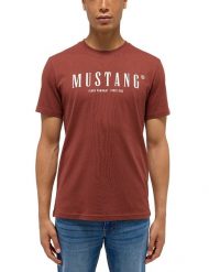 Męski T-Shirt Mustang Style Austin Cinnamon 1015826 3238. T-shirty męskie Mustang, m, bez wzorów, bez kołnierzyka, bez ramiączek. Za 69.99 zł.