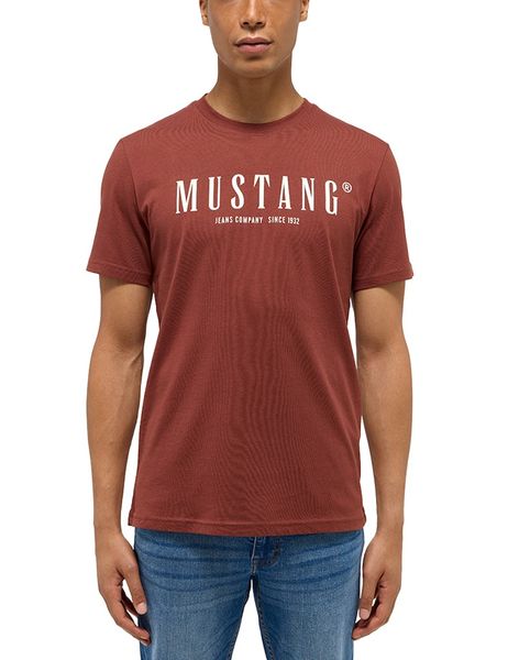 Męski T-Shirt Mustang Style Austin Cinnamon 1015826 3238. T-shirty męskie Mustang, m, bez wzorów, bez kołnierzyka, bez ramiączek. Za 69.99 zł.