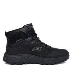 Trekkingi Skechers. Czarne buty trekkingowe męskie Skechers, bez wzorów, bez zapięcia, trekkingowe. Za 379.99 zł.