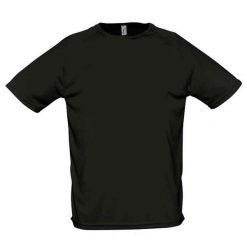 Męska Sportowa Koszulka Raglanowa. Czarne t-shirty sportowe męskie SOL'S, m, bez wzorów, sportowe, bez ramiączek. Za 46.99 zł.