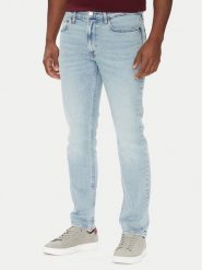 Calvin Klein Jeans Jeansy LV04RB736G Niebieski Slim Fit. Niebieskie jeansy męskie Calvin Klein Jeans, bez wzorów, z bawełny. Za 369.99 zł.
