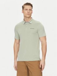 Columbia Polo Nelson Point 1772721 Zielony Regular Fit. Zielone koszulki polo męskie Columbia, m, bez wzorów, z syntetyku, bez kołnierzyka, bez ramiączek. Za 129.99 zł.