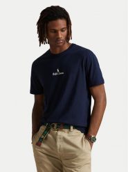 Polo Ralph Lauren T-Shirt 710981370002 Granatowy Classic Fit. Niebieskie koszulki polo męskie Polo Ralph Lauren, m, bez wzorów, z bawełny, bez kołnierzyka, bez ramiączek. Za 279.99 zł.