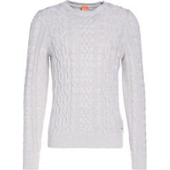 BOSS CASUAL KAASLY Sweter beige. Brązowe kardigany męskie marki BOSS CASUAL, z bawełny. W wyprzedaży za 583.20 zł.