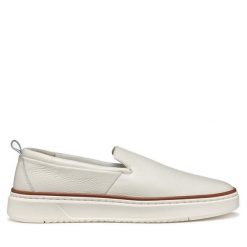 Tenisówki Geox. Białe trampki męskie Geox, bez wzorów, bez zapięcia. Za 369.99 zł.