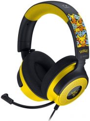 Słuchawki Razer Kraken V4 X Pokemon Zestaw słuchawkowy Przewodowa Opaska na głowę Gaming USB Type-C / USB Type-A Czarny, Żółty. Czarne zestawy słuchawkowe RAZER. Za 456.00 zł.