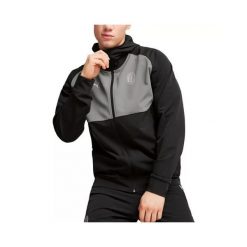 Kurtka z dresu Milan AC 2024/25. Czarne kurtki męskie Puma, bez wzorów, z dresówki, sportowe, bez ramiączek, bez kaptura. W wyprzedaży za 303.00 zł.