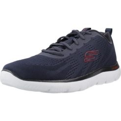 Tenisówki Skechers Model Summits Kolor Niebieski. Niebieskie trampki męskie Skechers, bez wzorów, z tkaniny, bez zapięcia. Za 249.99 zł.