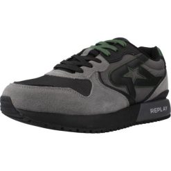 Buty REPLAY RS9I0003T Szary. Szare buty trekkingowe męskie Replay, bez wzorów, ze skóry, sportowe, bez obcasa, bez zapięcia. Za 365.99 zł.