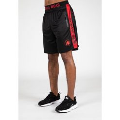 Atlanta Szorty - Czarny/Czerwony. Czarne szorty sportowe męskie GORILLA WEAR, bez wzorów, sportowe. Za 183.00 zł.