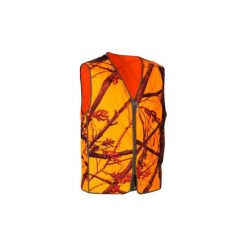 Kamizelka myśliwska Compact fluo. Kamizelki męskie marki SOLOGNAC. Za 49.99 zł.