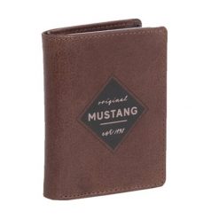 MUSTANG Santos Wallet Side Opening MĘSKI SKÓRZANY PORTFEL PREMIUM POJEMNY NA KARTY SKÓRA BROWN 06.105301. Brązowe portfele męskie Mustang, bez wzorów, ze skóry. Za 109.99 zł.