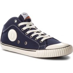 Trampki PEPE JEANS - Industry 1973 PMS30429 Navy 595. Niebieskie trampki męskie Pepe Jeans, z gumy, klasyczne. W wyprzedaży za 189.00 zł.
