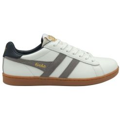 Sneakersy ze skóry Gola Equipe II. Białe buty sportowe na co dzień męskie Gola, m, bez wzorów, ze skóry, bez ramiączek, bez kaptura. Za 379.50 zł.