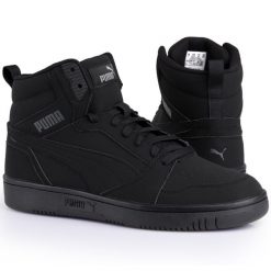 Buty męskie sportowe wysokie Puma V6 BUCK. Czarne buty sportowe na co dzień męskie Puma, m, bez wzorów, casualowe, bez ramiączek, bez kaptura. W wyprzedaży za 269.00 zł.