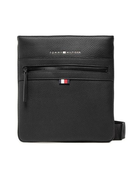 Tommy Hilfiger Saszetka Essential Pu Crossover AM0AM09506 Czarny. Czarne saszetki męskie Tommy Hilfiger, bez wzorów, ze skóry. Za 249.99 zł.