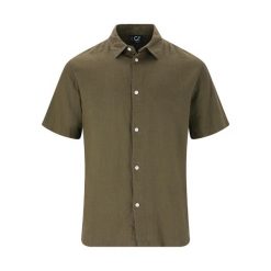 Koszula Cruz Micky. Zielone koszule męskie CRUZ, bez wzorów, bez kołnierzyka, bez ramiączek. Za 178.00 zł.