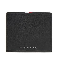 Portfel Tommy Hilfiger. Czarne portfele męskie Tommy Hilfiger, bez wzorów. Za 259.99 zł.