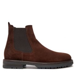 Sztyblety Marc O'Polo. Brązowe sztyblety męskie Marc O'Polo, bez obcasa, bez zapięcia. Za 499.99 zł.