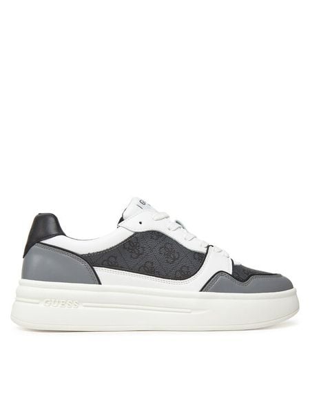 Guess Sneakersy FMTWI2 ELL12 Szary. Szare buty sportowe na co dzień męskie Guess, m, z aplikacjami, ze skóry, bez ramiączek, bez kaptura. Za 409.99 zł.