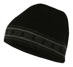 Czapka, Czarno-Popielata, Ciepła, Zimowa, Dziergana, Klasyczna, Rozmiar Uniwersalny -Pako Jeans. Czarne czapki męskie Pako Jeans, na jesień, bez wzorów, dziergany, klasyczne. Za 45.00 zł.