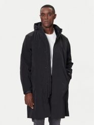 Calvin Klein Płaszcz przejściowy LV04LD518G Czarny Regular Fit. Czarne płaszcze męskie Calvin Klein, m, bez wzorów, z syntetyku, bez kaptura. Za 1,999.00 zł.