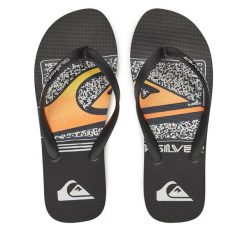 Japonki Quiksilver. Czarne klapki i japonki męskie Quiksilver, bez wzorów. Za 49.99 zł.