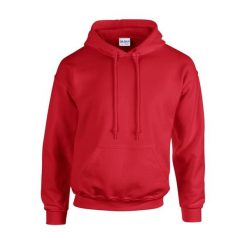 Bluza Z Kapturem Dla Dorosłych Unisex Heavy Blend. Czerwone bluzy nierozpinane męskie GILDAN, m, bez wzorów, bez ramiączek, z kapturem. Za 92.99 zł.