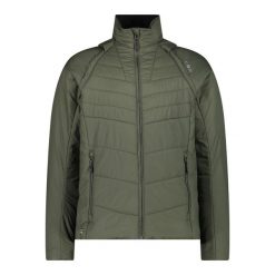 Kurtka puchowa z odpinanymi rękawami CMP. Zielone kurtki softshell męskie CMP, m, bez wzorów, z puchu, bez kaptura. Za 425.00 zł.