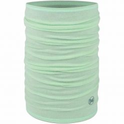 Komin chusta wielofunkcyjna z wełny merino lightweight. Zielone szaliki męskie Buff, bez wzorów, z wełny, sportowe. Za 123.99 zł.